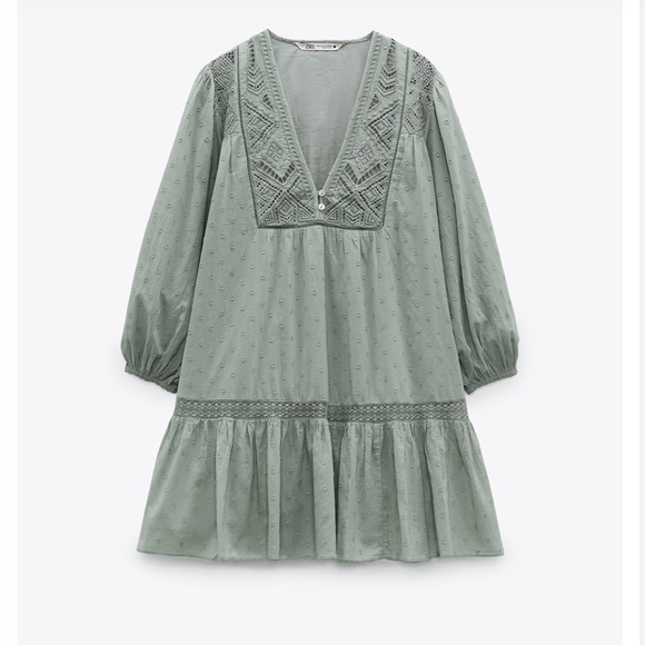 Zara Dresses & Skirts - Zara embroidered mini dress